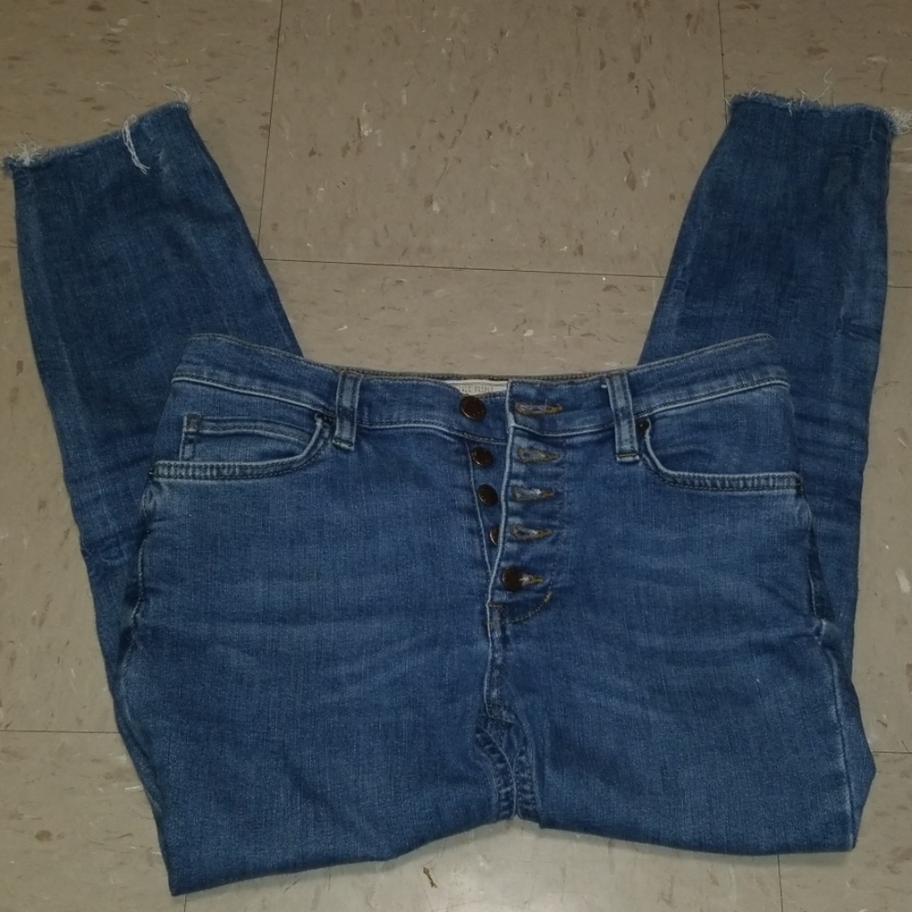 Free people cropped jeans